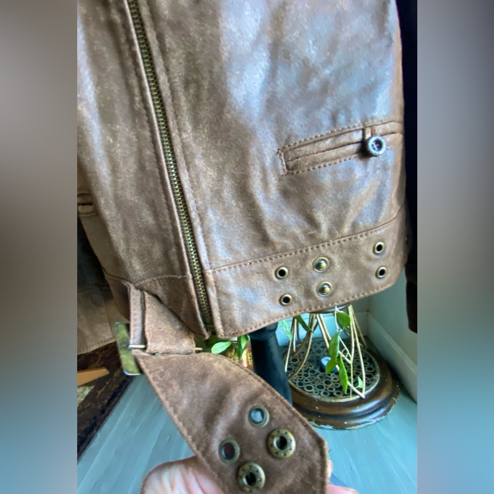Vintage Bradley Bayou Brown Nubuck Leather Jacket-Women’s XS - Picture 5 of 10